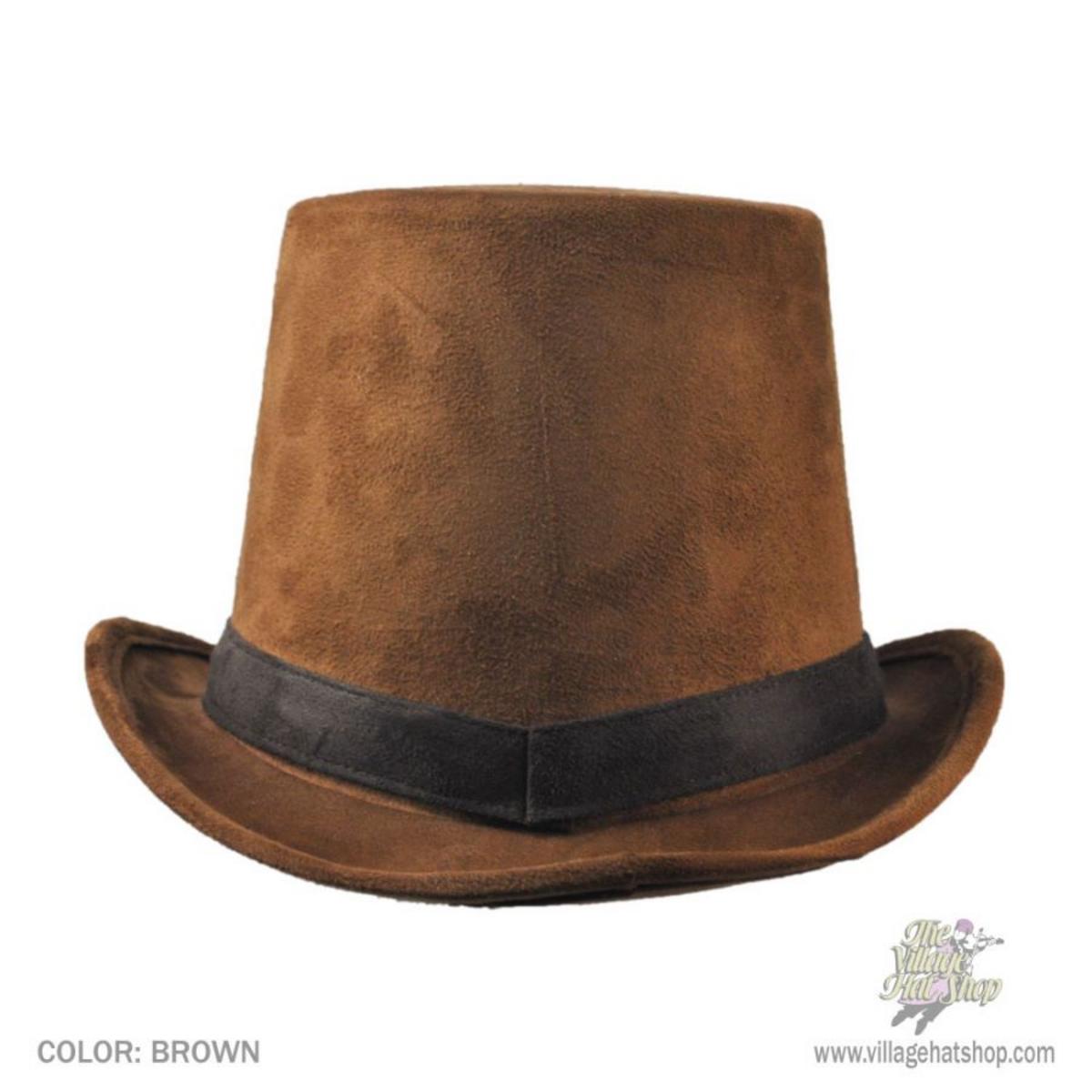 Elope | Steamworks Coachman Top Hat | 190224 | under | BROWN