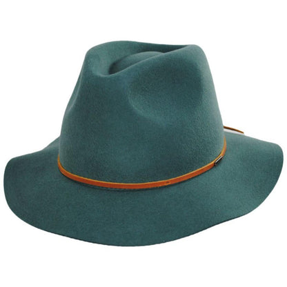 BRIXTON HATS | Wesley Wool Felt Floppy Fedora Hat - Spruce