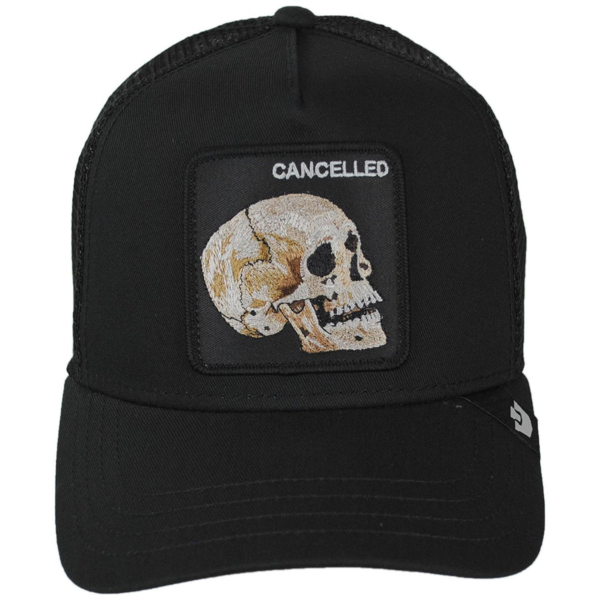 Goorin Bros | The Cancelled Skull Mesh Trucker Snapback Baseball Cap | 200806 | front | VOID