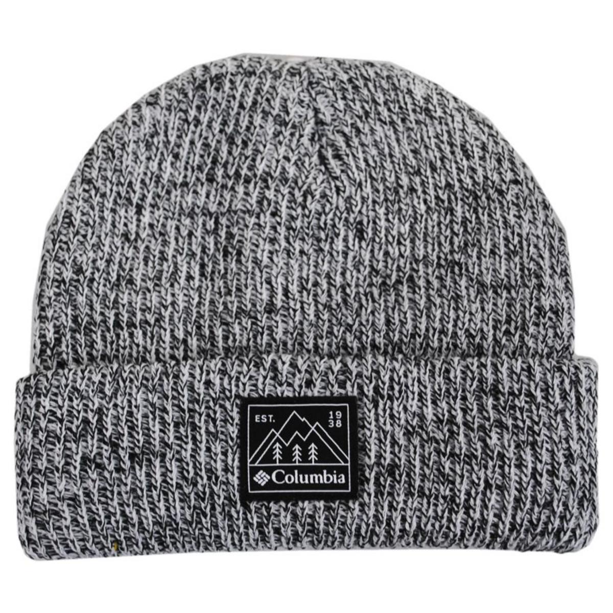 Columbia Sportswear | Youth Whirlibird Cuffed Beanie | 509616 | lead | BLACK WHITE MARL