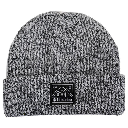Columbia Sportswear | Youth Whirlibird Cuffed Beanie | 509616 | lead | BLACK WHITE MARL