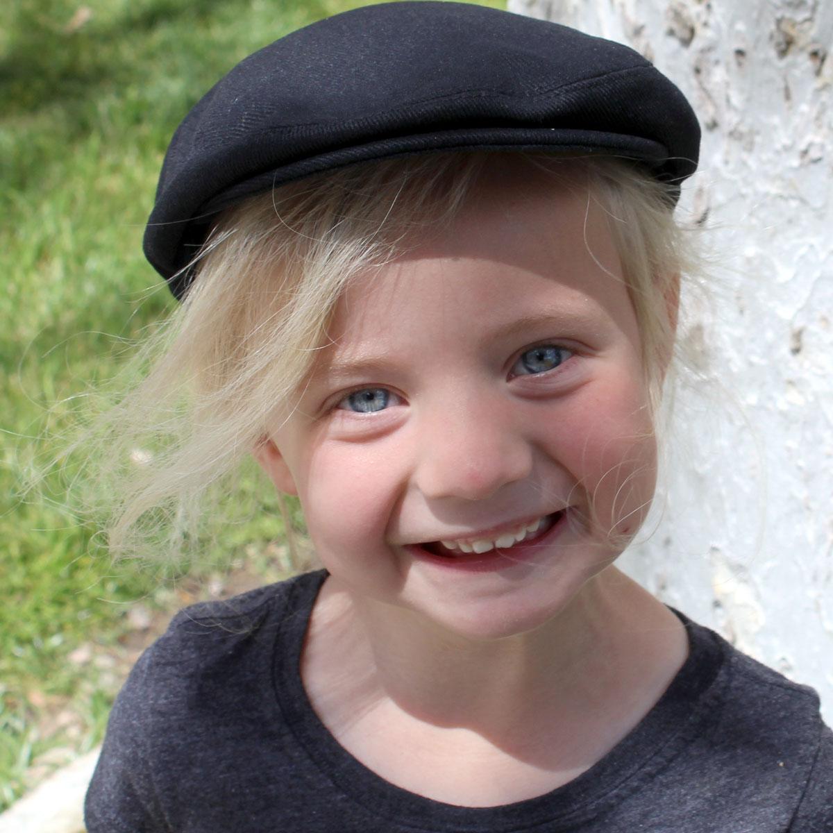 Jaxon Hats | Kid's Cotton Ivy Cap | 512101 | lsfone | BLACK