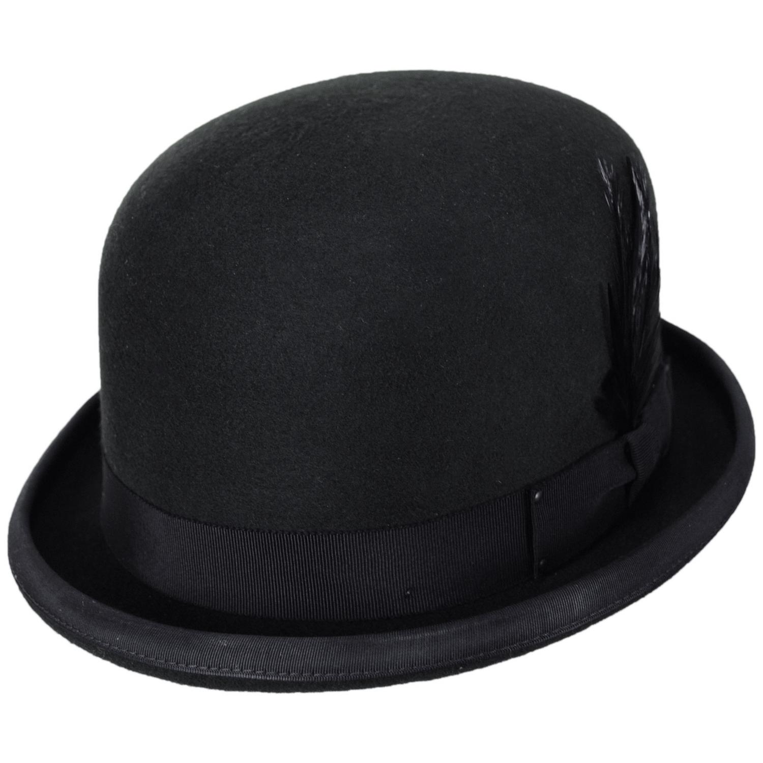 Bailey 1922 | Heritage Harker Wool Felt Bowler Hat | 130032 | lead | BLACK