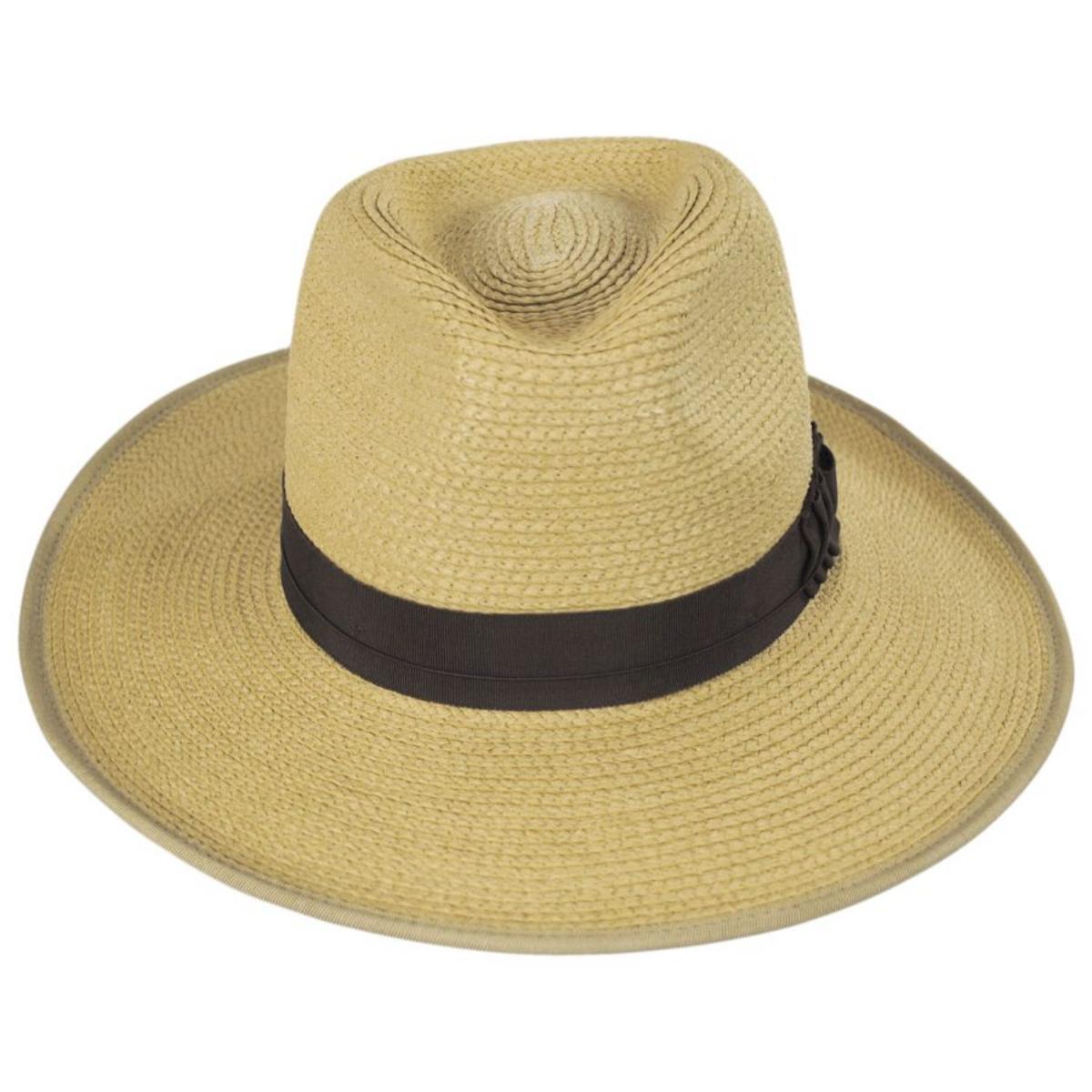 BRIXTON HATS | Reno Braided Toyo Straw Rancher Hat | 128343 | front | TAN