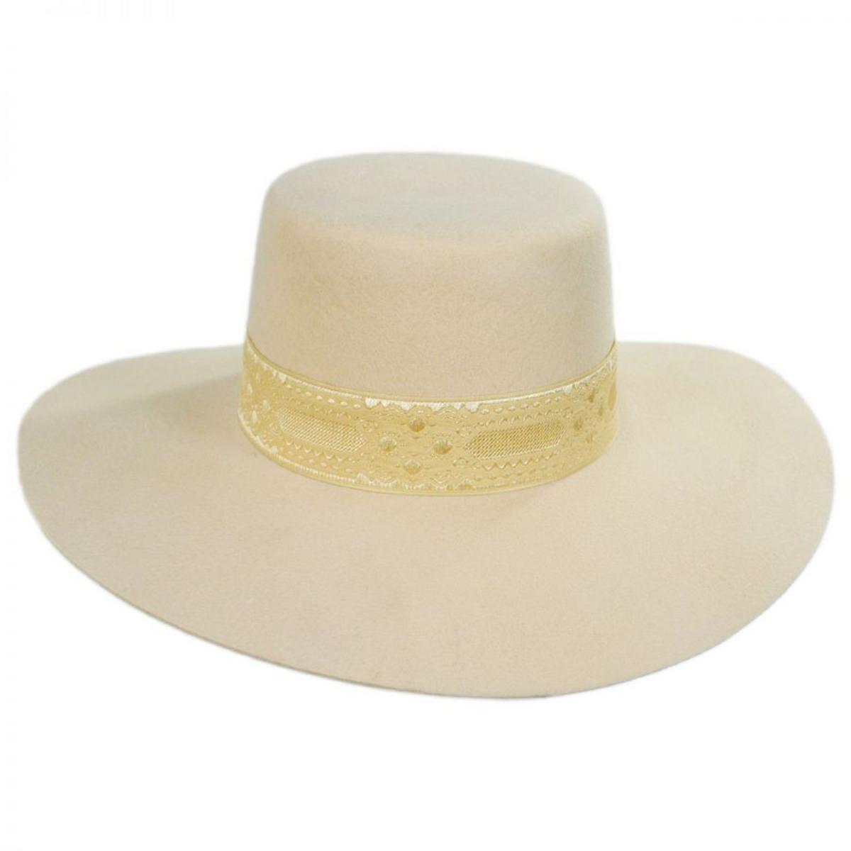 Lack of Color | Sierra Wool Felt Boater Hat | 124301 | front | CREAM