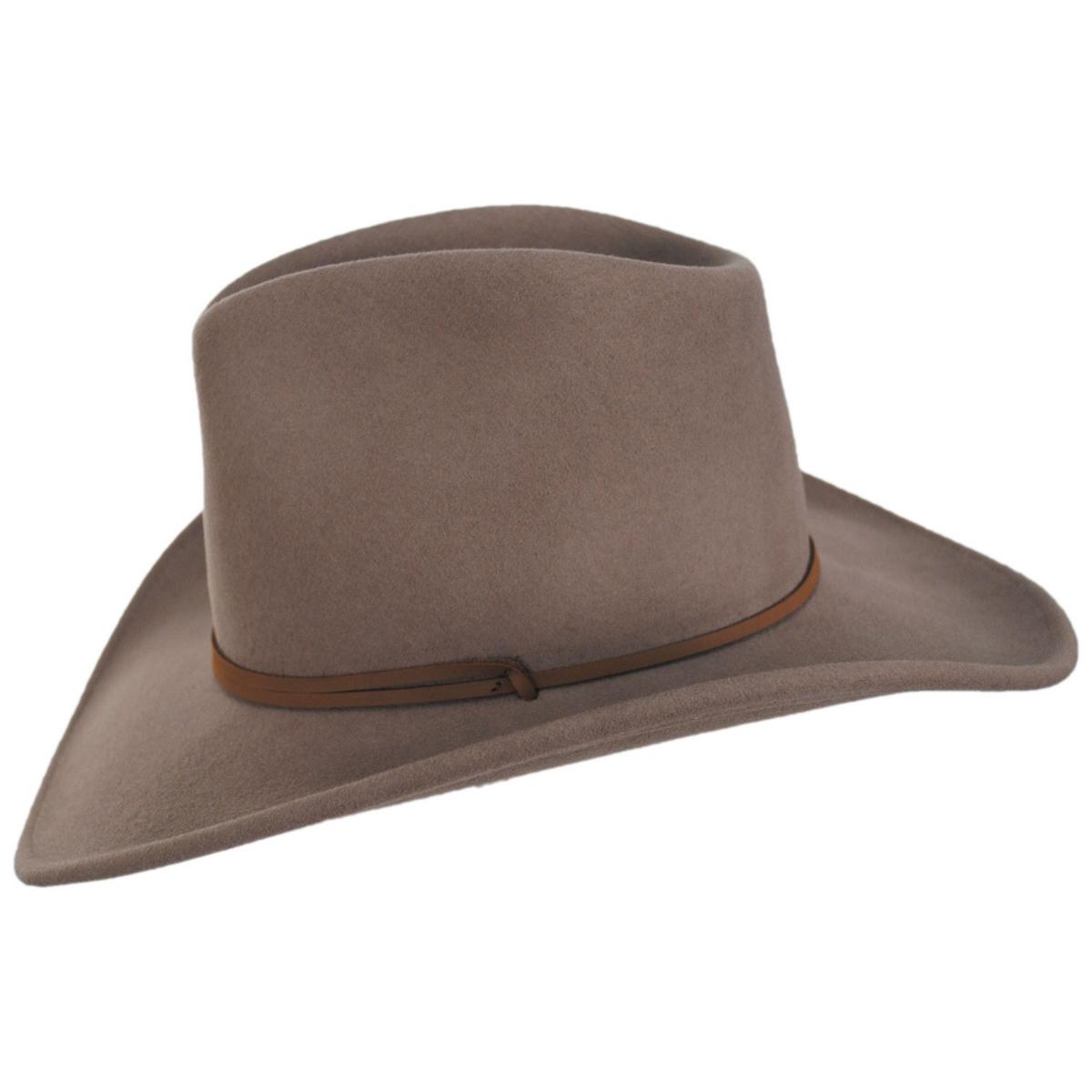 Bailey Western | Joe Eder Crushable Wool LiteFelt Earflap Western Hat | 130142 | profile | ALMOND