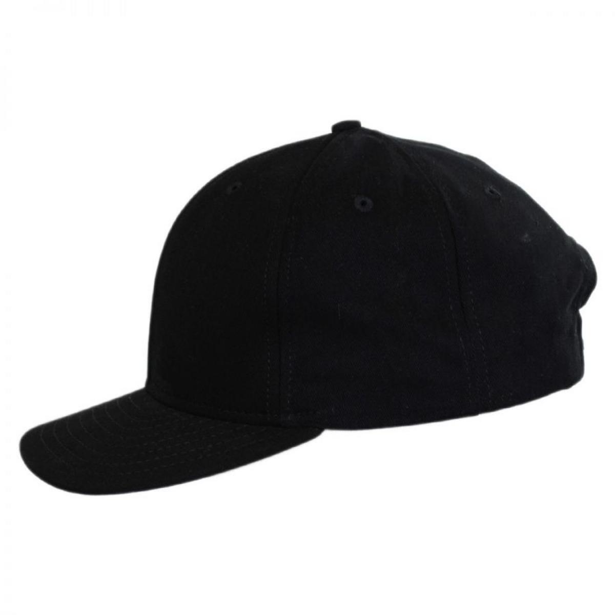 HeadShots by KC Caps | US Made 6-Panel Cotton Snapback Baseball Cap | 200525 | profile | BLACK