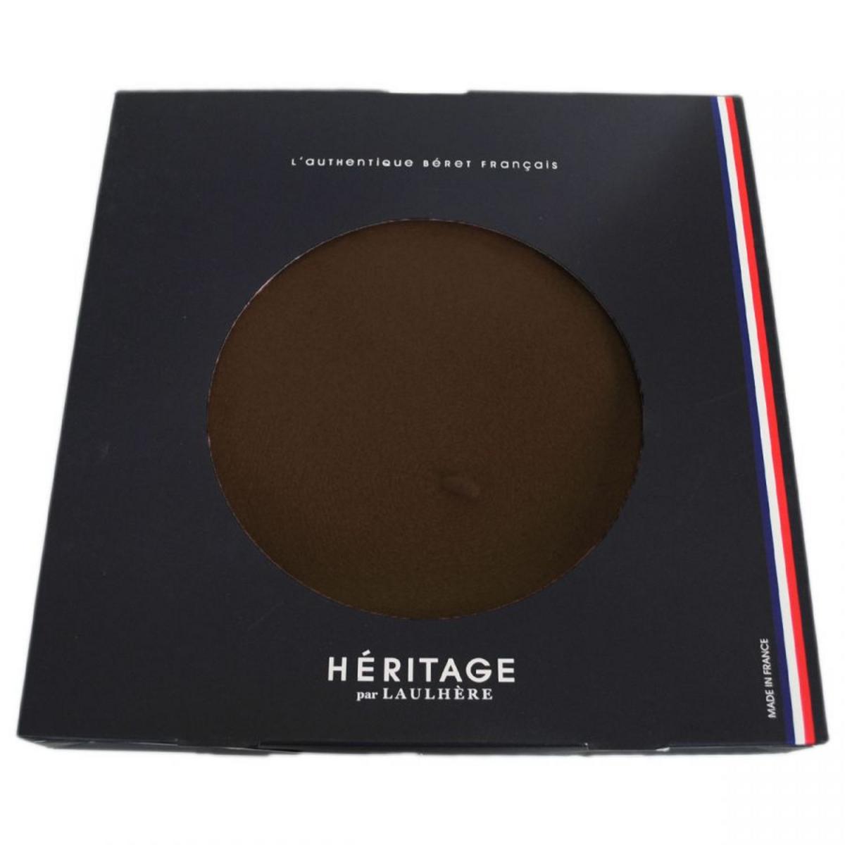 Heritage par Laulhere | Authentique Classic Wool Beret | 151058 | front | COCOA