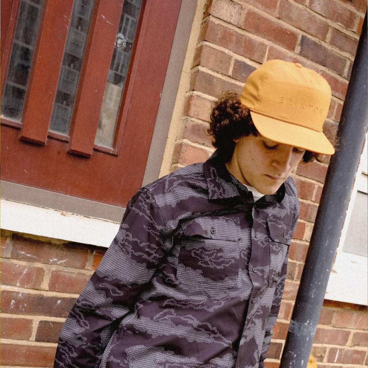 BRIXTON HATS | Alpha Journey Performance Strapback Baseball Cap | 201734 | lsmone | DUSTED OCHRE