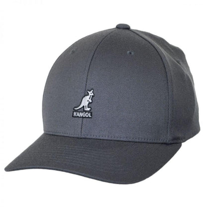Kangol | Logo Wool FlexFit Fitted Baseball Cap | 201104 | lead | DARK FLANNEL