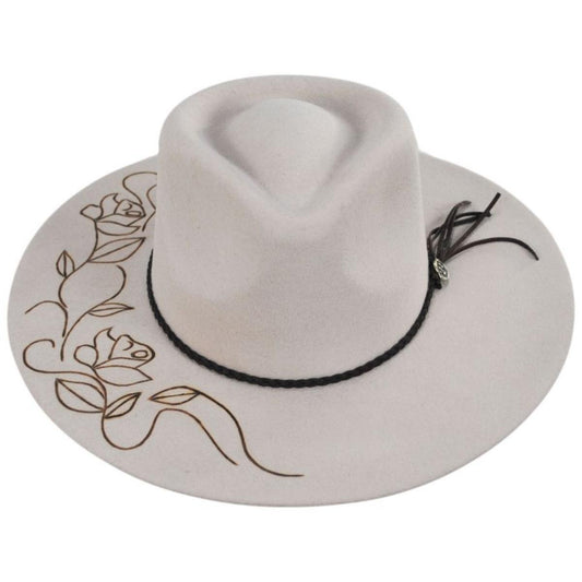 Biltmore | V.C. Evita Wool Felt Rancher Fedora Hat | 130274 | front | SILVERBELLY