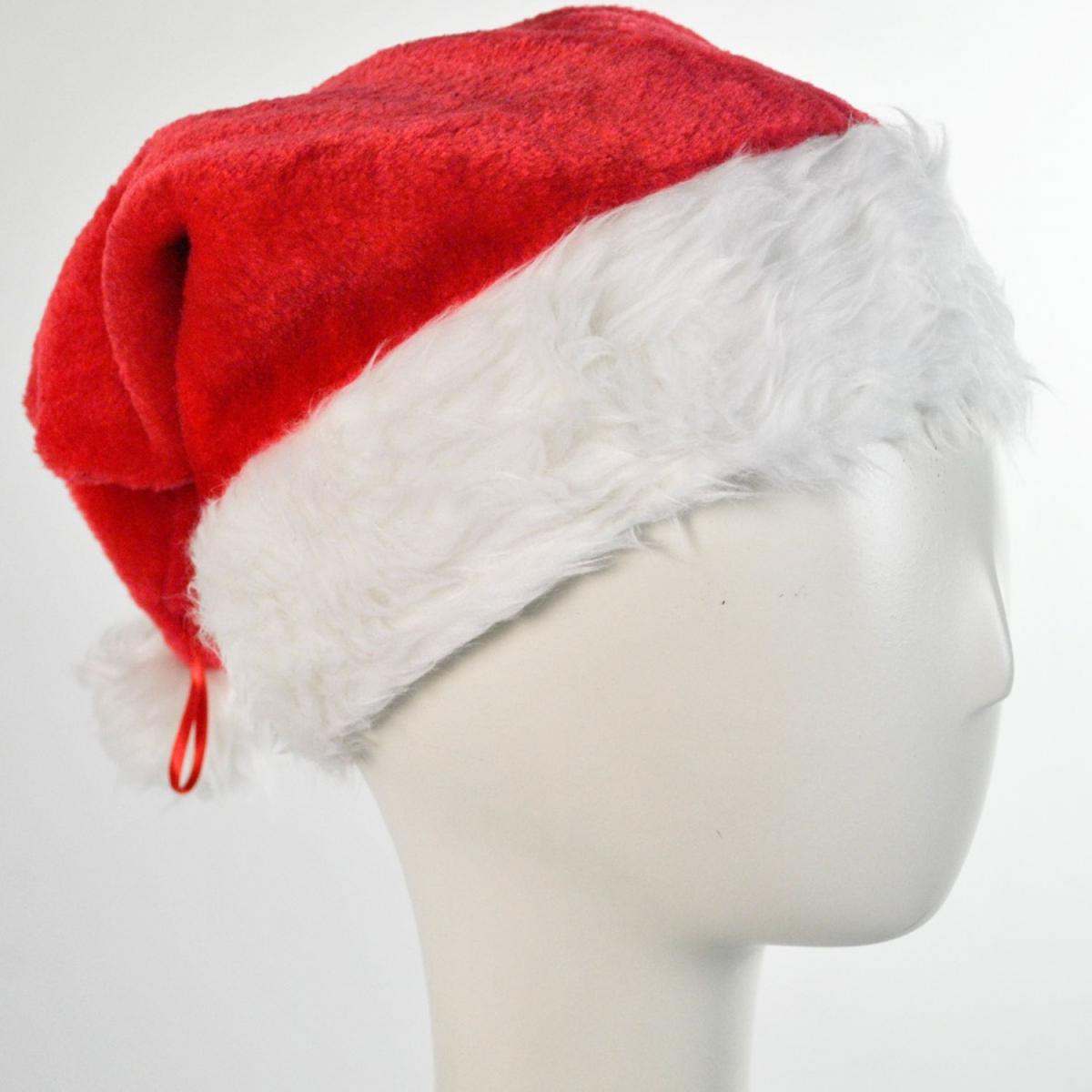 Jacobson | Deluxe Plush Santa Hat | 191554 | front | RED/WHITE