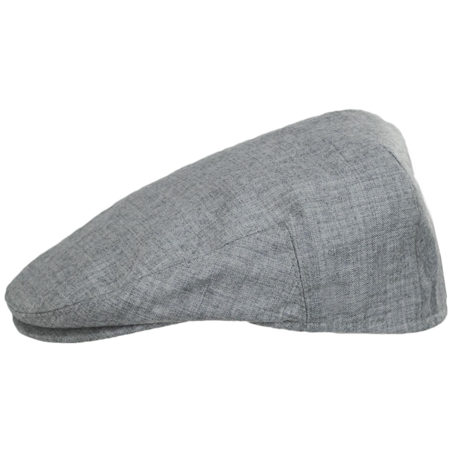 Baskerville Hat Company | Kensington Wool Twill Ivy Cap | 167666 | profile | HEATHER GREY