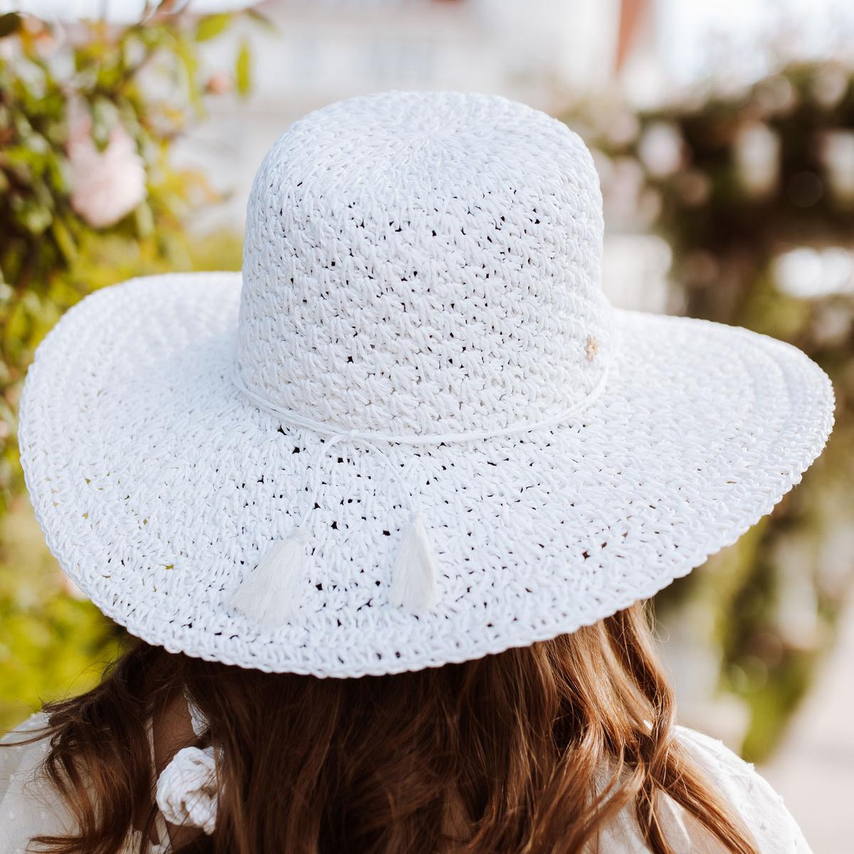 Soleil Crochet Toyo Straw Swinger Sun Hat