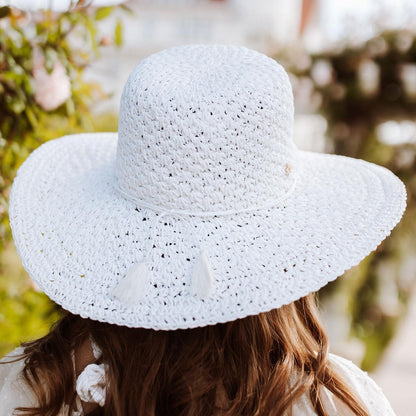 Soleil Crochet Toyo Straw Swinger Sun Hat