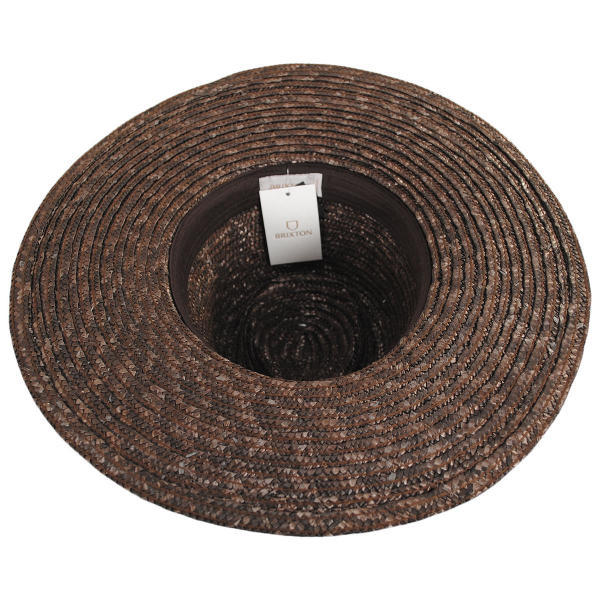Joanna Wheat Straw Fedora Hat - Desert Palm