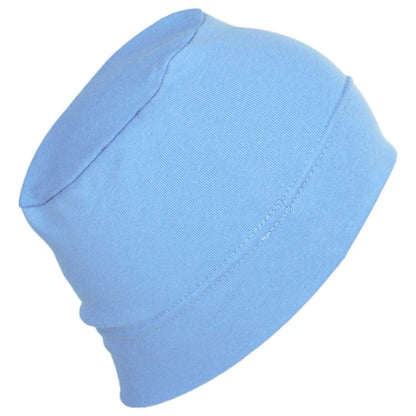 Slumbercap | Cotton Beanie Hat | 500899 | lead | BABY BLUE