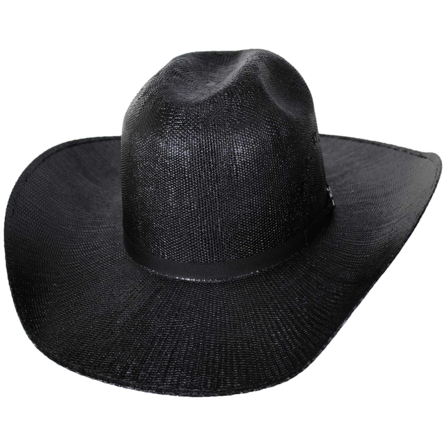Bailey Western | Greybull Bangora Straw Western Hat | 127949 | lead | BLACK