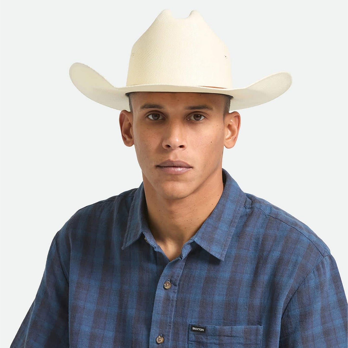 BRIXTON HATS | Laredo Bangora Straw Cowboy Hat | 128371 | lsmone | BONE