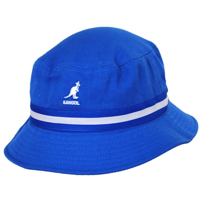 Kangol | Stripe Lahinch Cotton Bucket Hat - Spring | 185718S | lead | MYKONOS BLUE