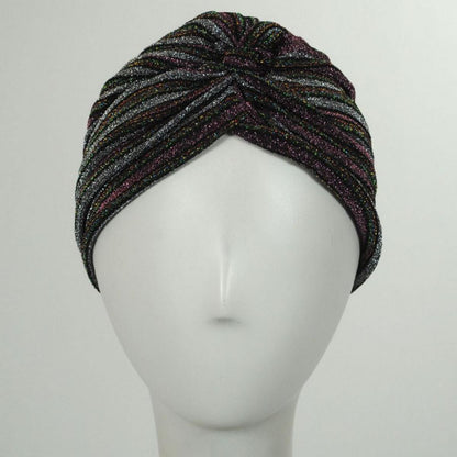 Metallic Stripe Turban