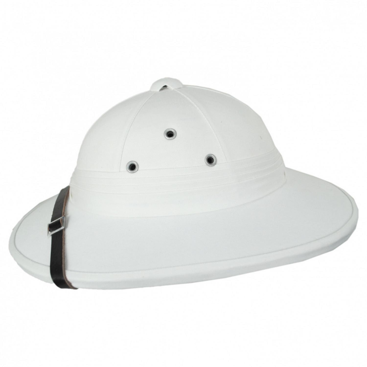 Village Hat Shop | French Pith Helmet - White | 155800W | profile | WHITE