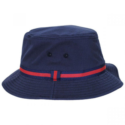 Dorfman Pacific | Poplin Cotton Blend Rain Bucket Hat | 185110 | profile | NAVY
