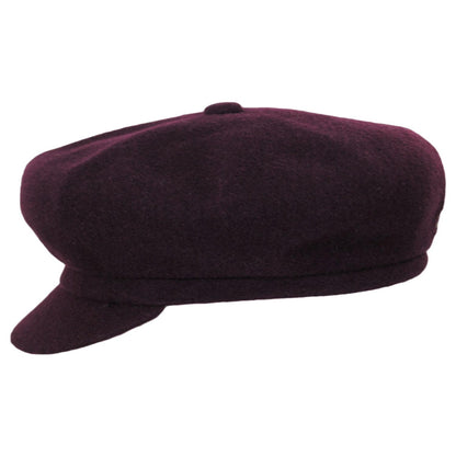 Kangol | Spitfire Wool Newsboy Cap | 160801 | profile | WINE