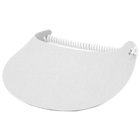 The Incredible Sunvisor | Springlace Solid Sunvisor | 196351 | lead | WHITE