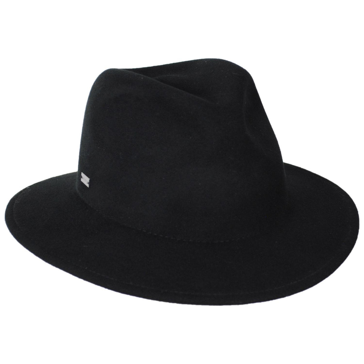 Betmar | Cali Wool LiteFelt Fedora Hat | 123174 | lead | BLACK