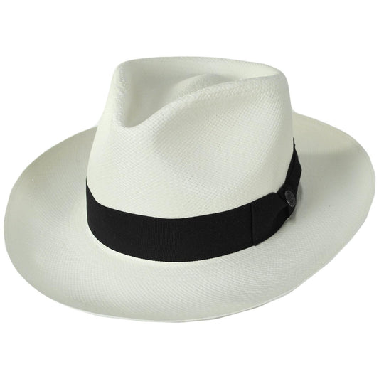 Jaxon Hats | Humphrey Grade 8 Panama Straw Fedora Hat | 127153 | lead | BLEACH