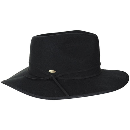 Scala | Thalia ProvatoKnit Rancher Fedora Hat | 123491 | profile | BLACK