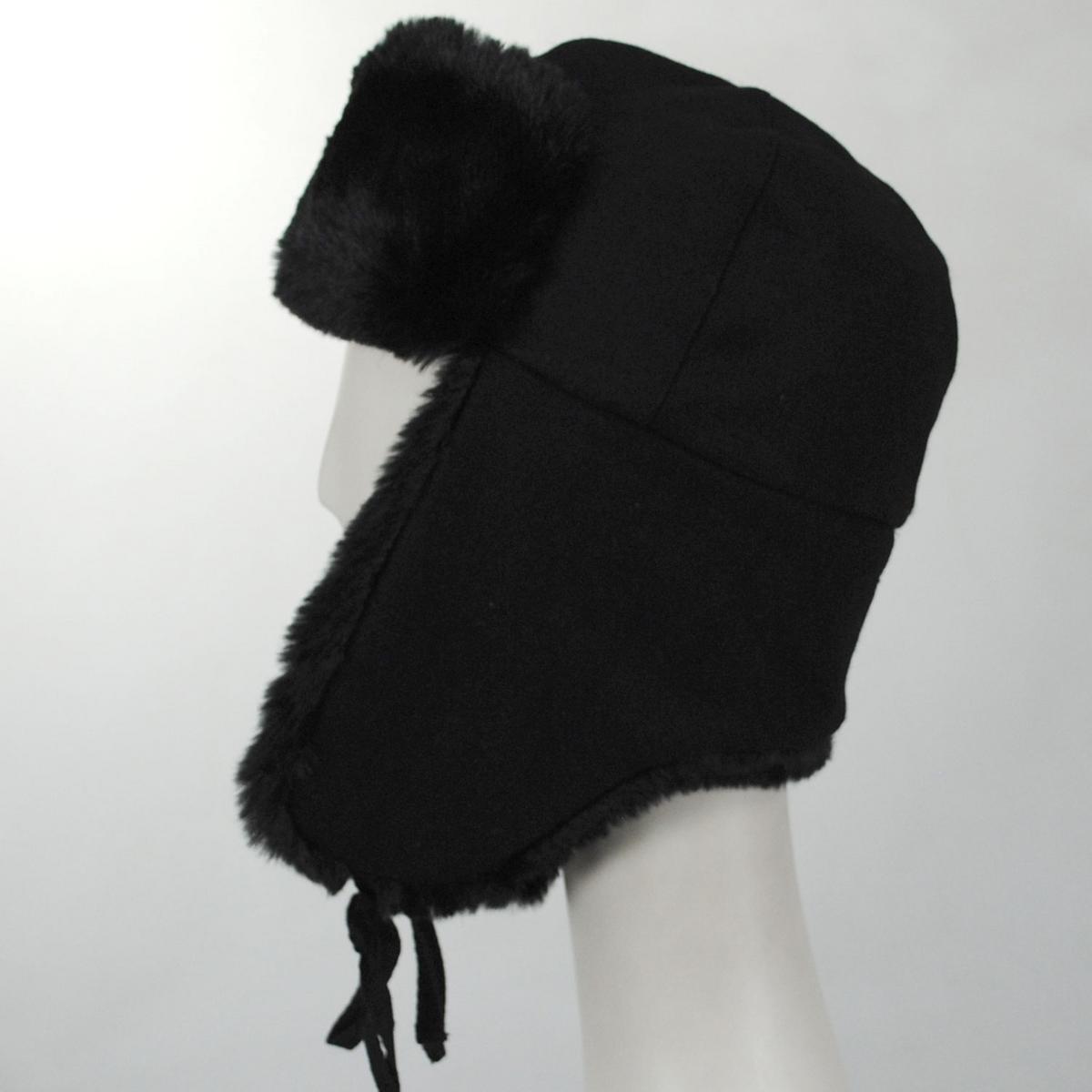 Kangol | Wool Ushanka Trapper Hat | 106828 | profile | BLACK