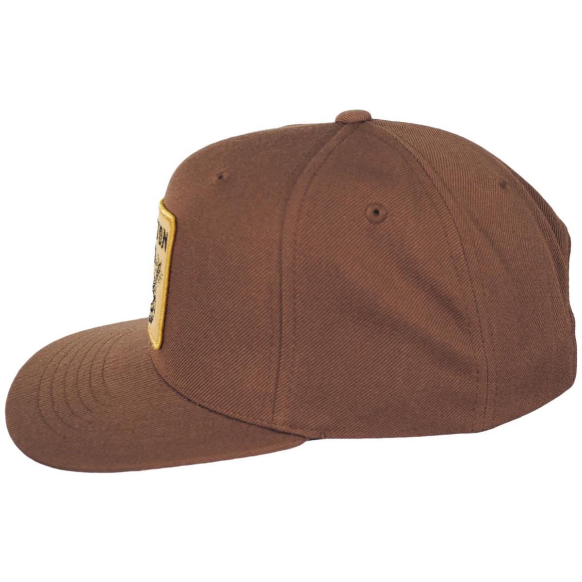 BRIXTON HATS | Homer MP Snapback Baseball Cap | 201829 | profile | SEPIA