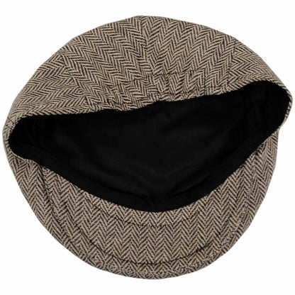 Jaxon Hats | Baby Herringbone Wool Blend Ivy Cap | 512111 | under | BROWN