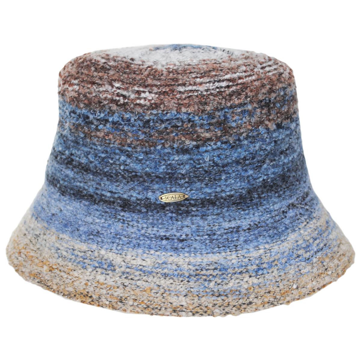 Scala | Buckley Boucle Knit Wool Blend Bucket Hat | 106446 | profile | DENIM