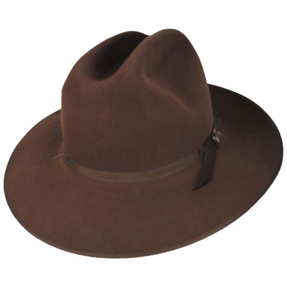 Stetson | Royal Deluxe Open Road Fur Felt Western Hat | 130750 | lead | WALNUT