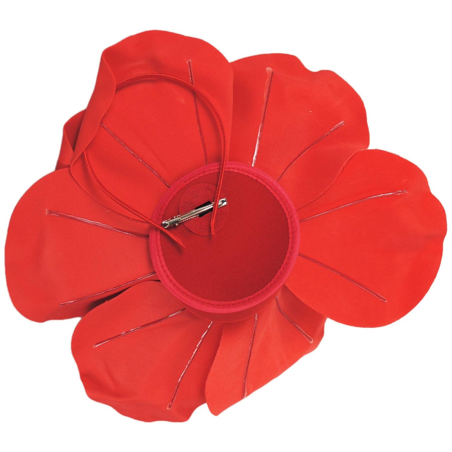 Sophia | Oversized Rose Fascinator Hat | 122900 | under | RED