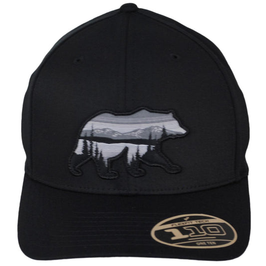 Columbia Sportswear | Lost Lager Flexfit 110 Snapback Baseball Cap | 400098 | front | BLACK