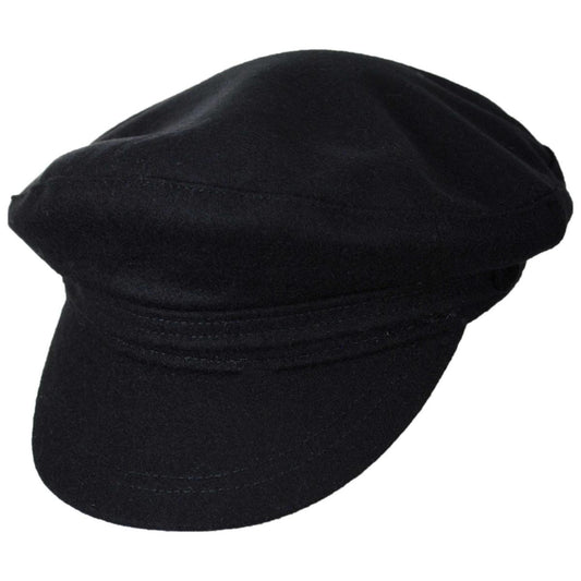 Jaxon Hats | Wool Fiddler's Cap | 181010 | lead | BLACK