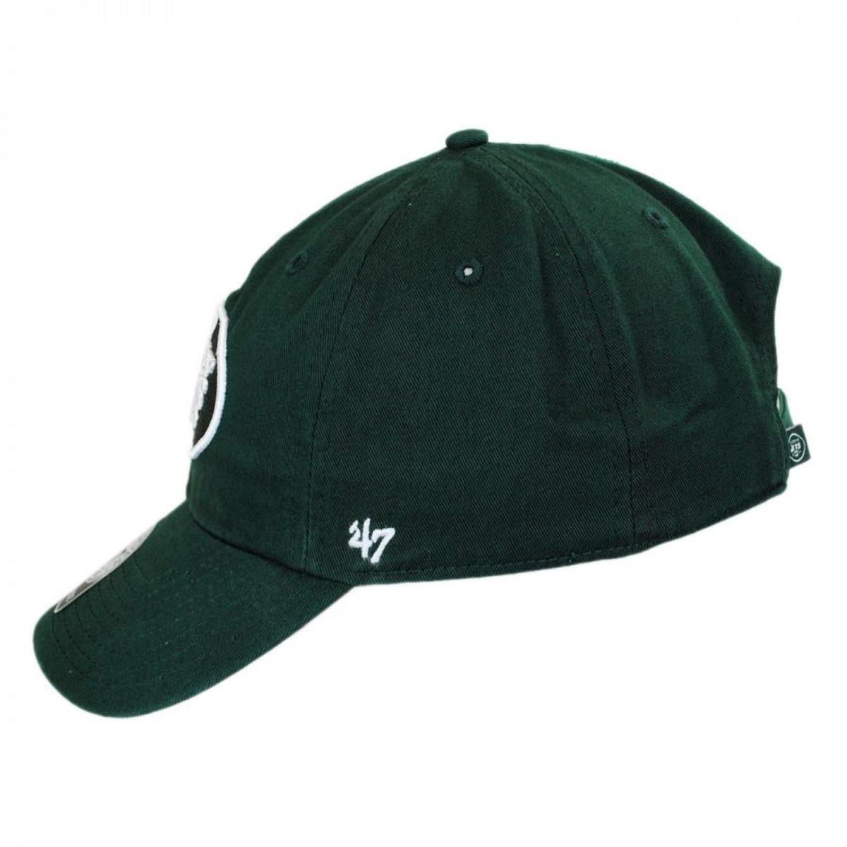47 Brand | New York Jets NFL Clean Up Strapback Baseball Cap Dad Hat | 203700 | profile | DARK GREEN