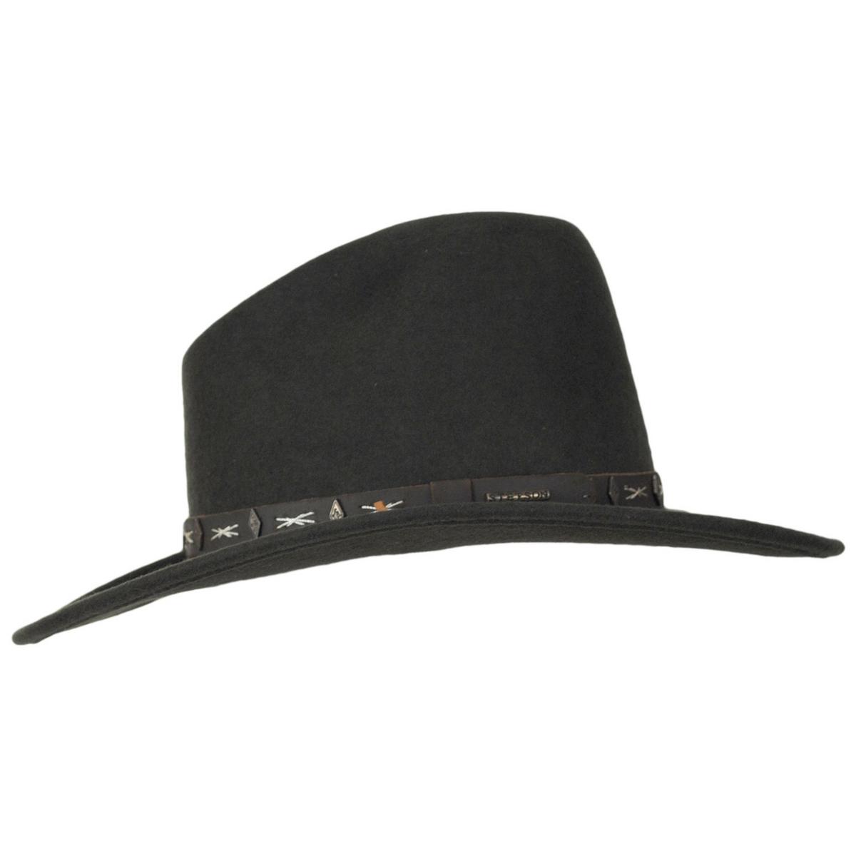 Stetson | Kalamath Crushable Wool Felt Western Hat | 130743 | profile | SAGE GREEN