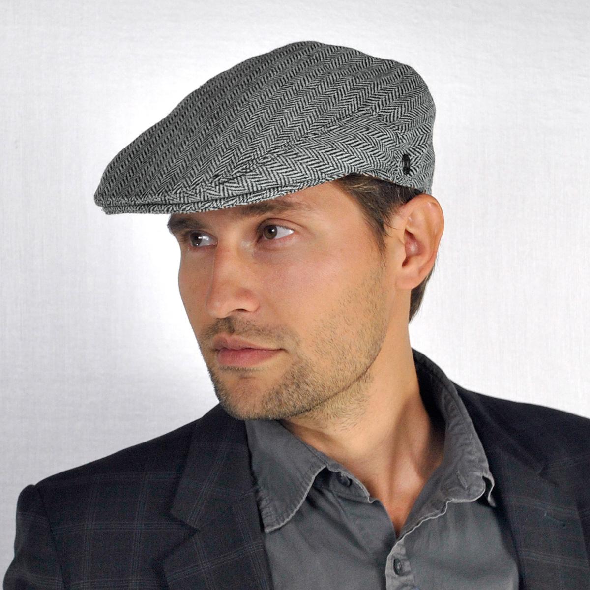 Jaxon Hats | Herringbone Wool Blend Ivy Cap | 167750 | lsmtwo | GREY