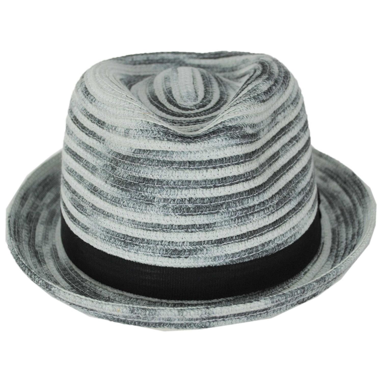 Bailey 1922 | Riggs Toyo Straw Trilby Fedora Hat | 127943 | front | BLACK