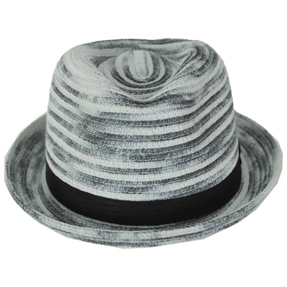 Bailey 1922 | Riggs Toyo Straw Trilby Fedora Hat | 127943 | front | BLACK