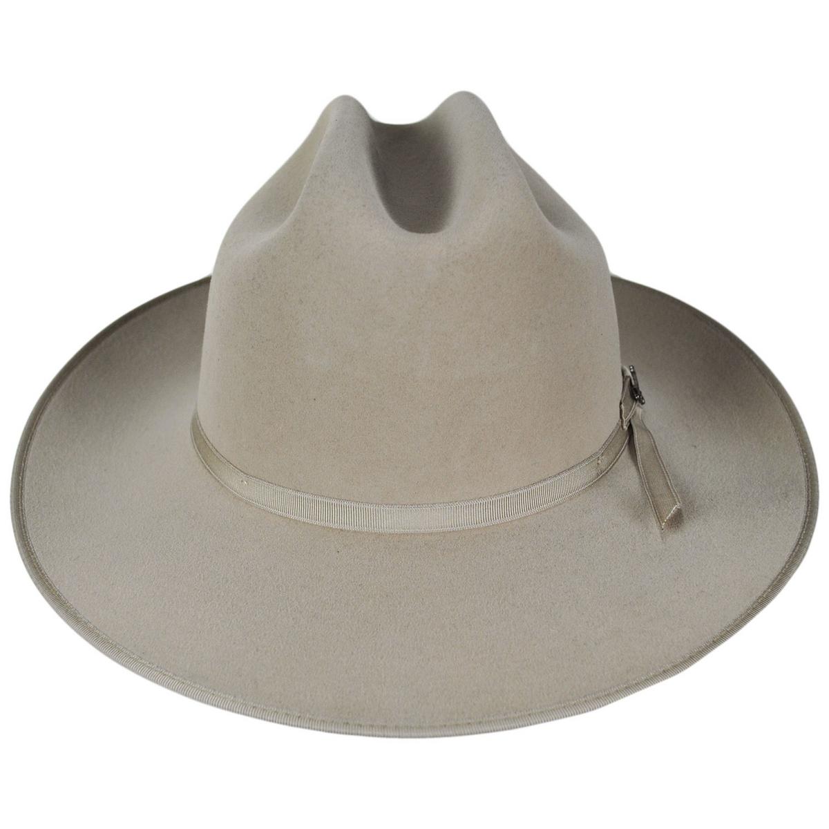 Stetson | Royal Deluxe Open Road Fur Felt Western Hat | 130750 | front | SILVERBELLY