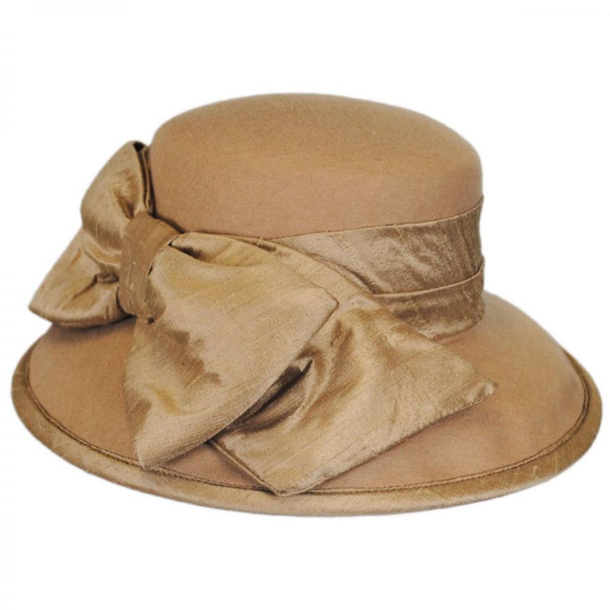 Toucan Collection | Silk Bow Wool Felt Lampshade Hat - Made to Order