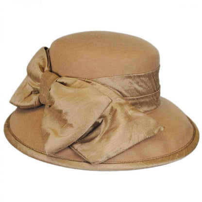 Toucan Collection | Silk Bow Wool Felt Lampshade Hat - Made to Order