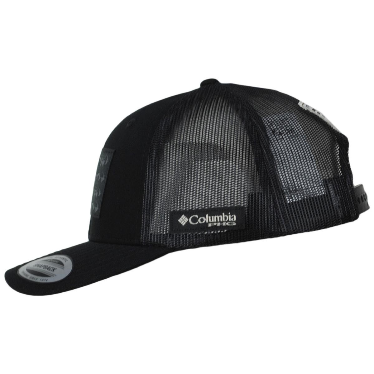 Columbia Sportswear | PHG Game Flag Mesh Snapback Baseball Cap | 400097 | profile | BLACK
