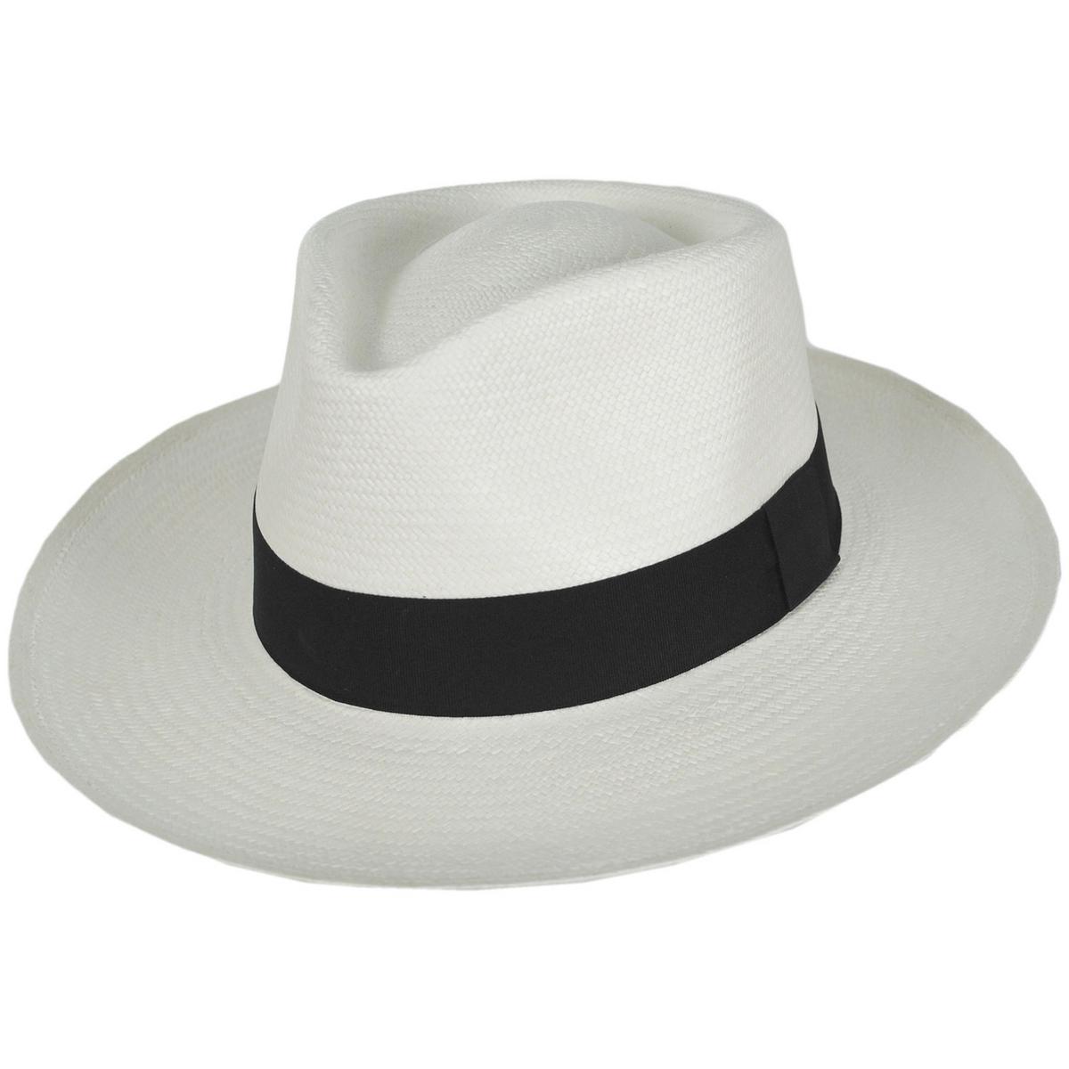 Hats Montecristi | Panama Straw Grade 10 C-Crown Fedora Hat | 127128 | lead | BLEACH